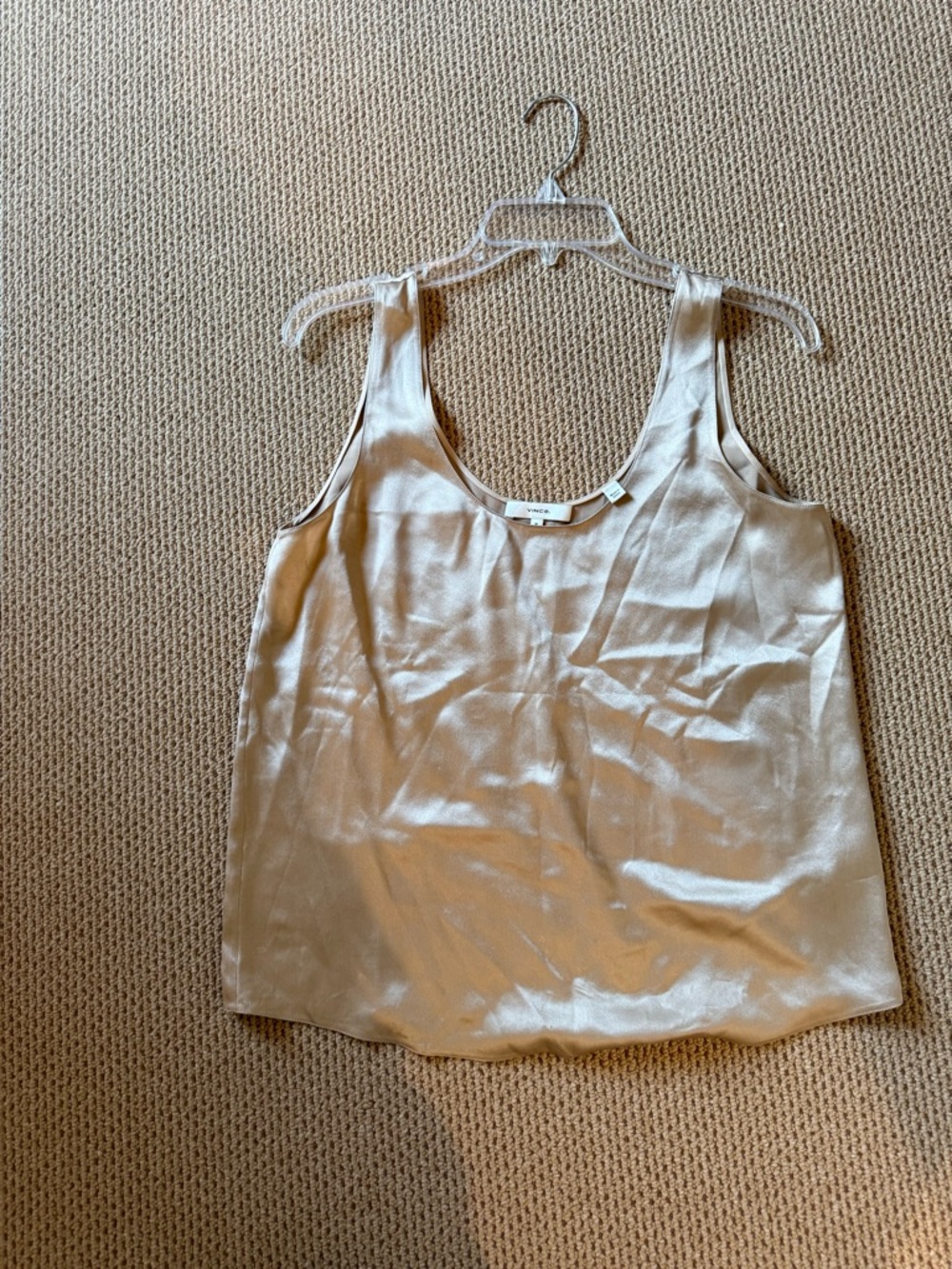 Vince Satin Beige  Tank